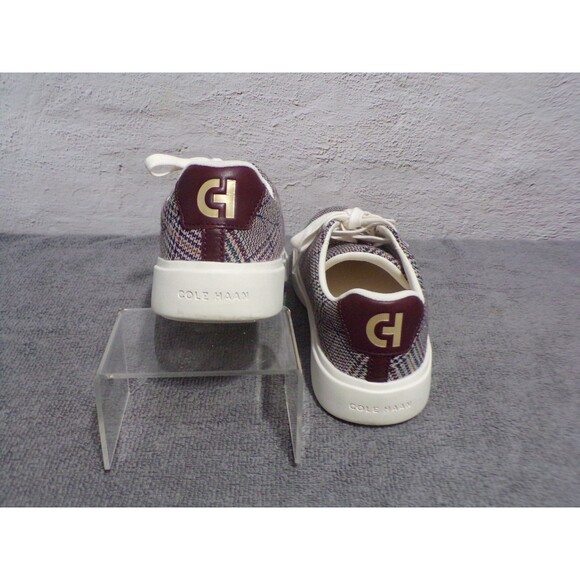 COLE HAAN Women's Crosscourt Traveler Sneaker Size 6B Plaid & Cream Laces....... - Picture 4 of 7